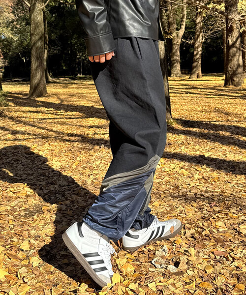 CIAOPANIC（チャオパニック）の「【mi-ry by CIAOPANIC】ナイロン切り替えパンツ（その他パンツ・レディース・ブラック/オリーブ・LARGE/MEDIUM）」の3枚目の写真