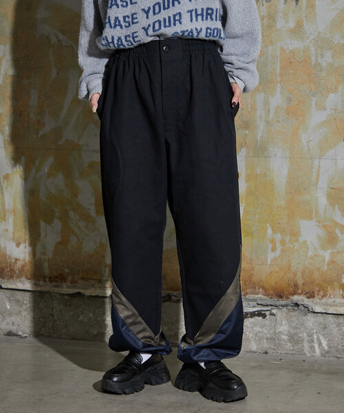 CIAOPANIC（チャオパニック）の「【mi-ry by CIAOPANIC】ナイロン切り替えパンツ（その他パンツ・レディース・ブラック/オリーブ・LARGE/MEDIUM）」の5枚目の写真