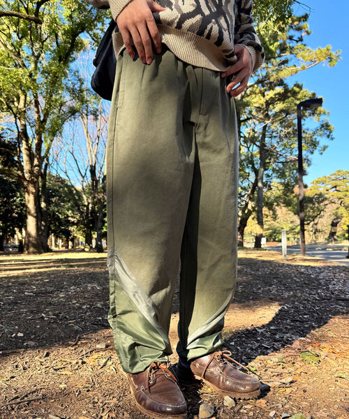 CIAOPANIC（チャオパニック）の「【mi-ry by CIAOPANIC】ナイロン切り替えパンツ（その他パンツ・レディース・ブラック/オリーブ・LARGE/MEDIUM）」の22枚目の写真