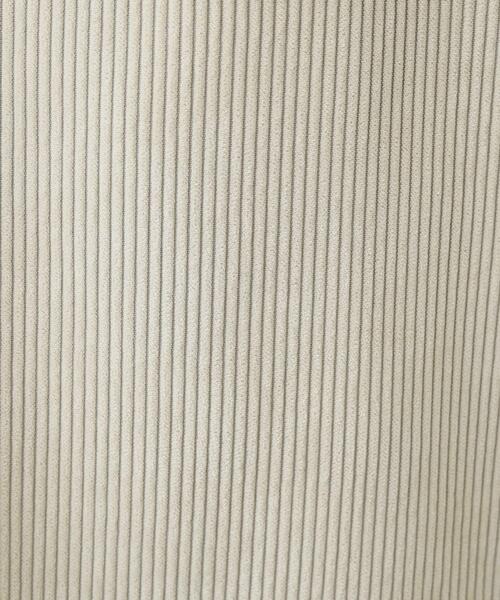 Cutie Blonde（キューティーブロンド）の「◆【S-LL/体型カバー】異素材コーデュロイトップス（Tシャツ/カットソー・レディース・グリーン系/ブラウン系その他/アイボリー・04/03/02/01）」の7枚目の写真