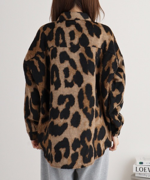 【セール】RELACLO select 起毛レオパード柄シャツジャケット（その他アウター）｜FUNALIVE（ファンアライブ）