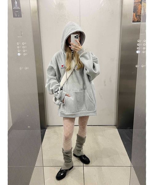 WC（ダブル シー）の「【販売店舗限定★】 I LOVEパーカー（パーカー・レディース・グレー/ピンク・FREE）」の11枚目の写真