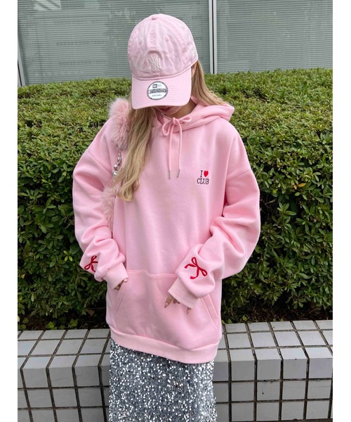 WC（ダブル シー）の「【販売店舗限定★】 I LOVEパーカー（パーカー・レディース・グレー/ピンク・FREE）」の13枚目の写真