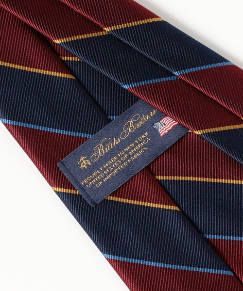 BEAMS F(ビームスエフ)の「Brooks Brothers / レップストライプ ネクタイ(ネクタイ・メンズ・ワイン/グリーン/イエロー・ONE SIZE)」の5枚目の写真