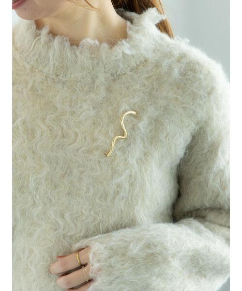 Te chichi(テチチ)の「ウェービーブローチ(ネックレス・レディース・シルバー/ゴールド・F)」の4枚目の写真