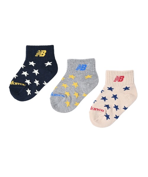 NEW BALANCE（ニューバランス）の「ボーイズ3Pソックス（ソックス/靴下・キッズ・その他3/その他2/その他/その他4・ONE SIZE）」の2枚目の写真