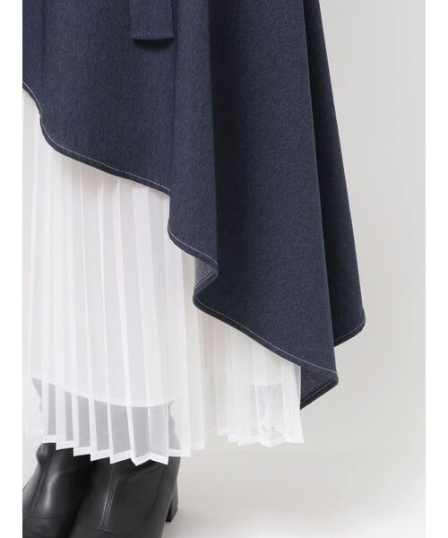 dazzlin（ダズリン）の「アシメティアードプリーツスカート（スカート・レディース・インディゴブルー/ベージュ/チャコールグレー・SMALL/MEDIUM）」の11枚目の写真