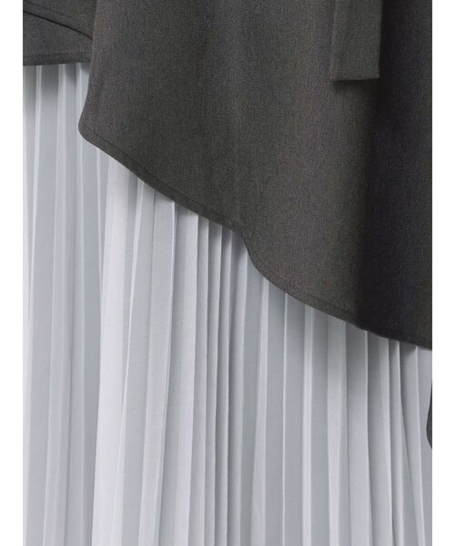 dazzlin（ダズリン）の「アシメティアードプリーツスカート（スカート・レディース・インディゴブルー/ベージュ/チャコールグレー・SMALL/MEDIUM）」の14枚目の写真