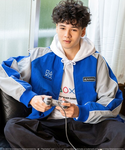 niko and… プレイステーション 刺繍 リブブルゾンジャケット　黒　L PlayStation(プレイステーション)】限定リブブルゾン | [公式