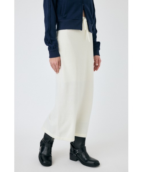 MOUSSY(マウジー)の「PENCIL ニットスカート(スカート・レディース・アイボリー/チャコールグレー/ブラック・FREE)」の2枚目の写真