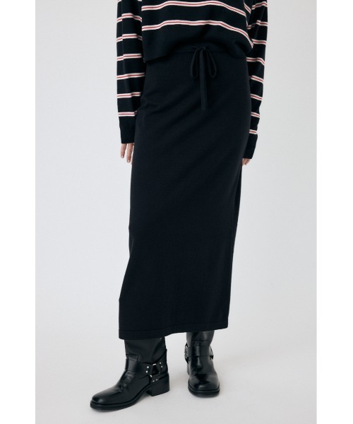 MOUSSY(マウジー)の「PENCIL ニットスカート(スカート・レディース・アイボリー/チャコールグレー/ブラック・FREE)」の8枚目の写真