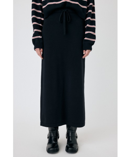 MOUSSY(マウジー)の「PENCIL ニットスカート(スカート・レディース・アイボリー/チャコールグレー/ブラック・FREE)」の9枚目の写真