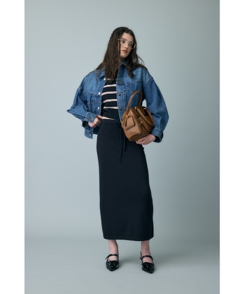 MOUSSY(マウジー)の「PENCIL ニットスカート(スカート・レディース・アイボリー/チャコールグレー/ブラック・FREE)」の16枚目の写真