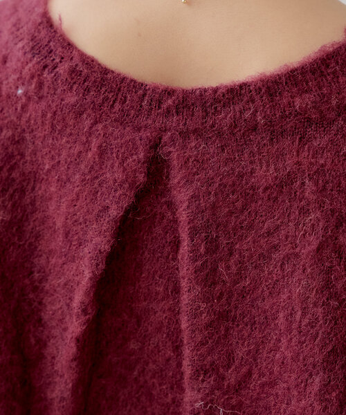 Chico（チコ）の「【SET ITEM】シャギールーズニット×フリルミニワンピースセット（ワンピース・レディース・レッド/グレー/アイボリー・FREE）」の10枚目の写真