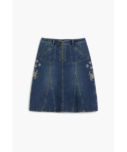 Desigual(デシグアル)の「WEST デニムスカートひざ丈(デニムスカート・レディース・ブルー・L/M/S/XS/XL)」の5枚目の写真