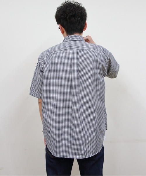 DANTON(ダントン)の「DANTON/ダントン ドットボタンボタンダウンシャツ DOT BUTTON B.D. SHIRT SHORT SLEEVE DT-B0337 POD(シャツ/ブラウス・レディース・サックスブルー/ブラック/ホワイト・40/42)」の13枚目の写真