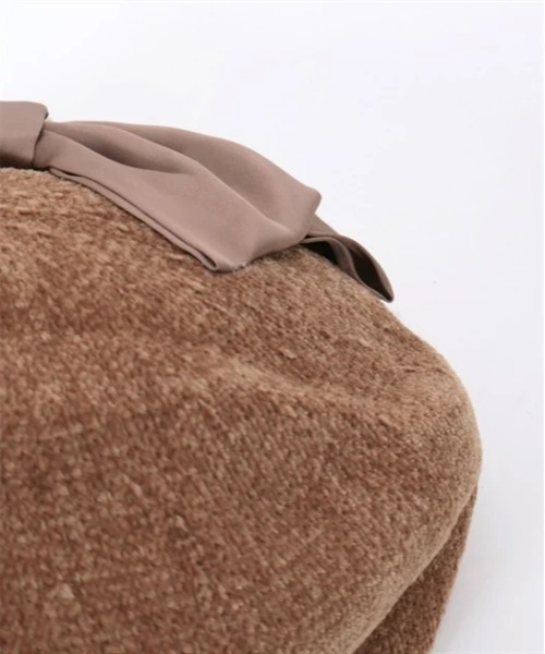 axes femme（アクシーズファム）の「リボン付きモールニットベレー（ハンチング/ベレー帽・レディース・ブラウン/キナリ/グレー・FREE）」の21枚目の写真