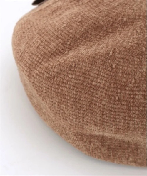 maxim/ ベレー帽 リボン付き ベージュ リボン付きモールニットベレー【10%OFF対象商品】 | axes femme online