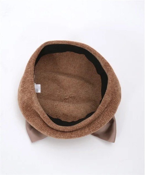 axes femme（アクシーズファム）の「リボン付きモールニットベレー（ハンチング/ベレー帽・レディース・ブラウン/キナリ/グレー・FREE）」の19枚目の写真