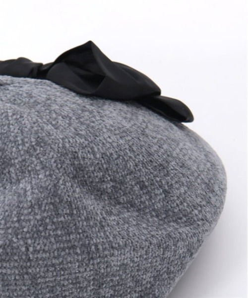 axes femme（アクシーズファム）の「リボン付きモールニットベレー（ハンチング/ベレー帽・レディース・ブラウン/キナリ/グレー・FREE）」の14枚目の写真