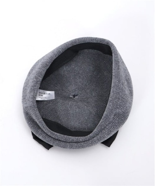 axes femme（アクシーズファム）の「リボン付きモールニットベレー（ハンチング/ベレー帽・レディース・ブラウン/キナリ/グレー・FREE）」の12枚目の写真