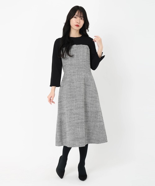 STRAWBERRY FIELDS 半袖 ワンピース チェック シンメトリー 中古・古着通販】STRAWBERRY FIELDS (ストロベリーフィールズ