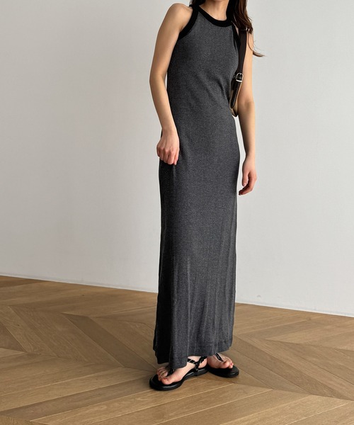 CANAL JEAN(キャナルジーン)の「Miller カップ付アメスリワンピース(ワンピース・レディース・ブラック/グレー系その他・ONE SIZE)」の10枚目の写真