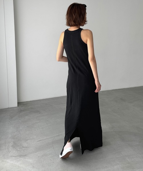 CANAL JEAN(キャナルジーン)の「Miller カップ付アメスリワンピース(ワンピース・レディース・ブラック/グレー系その他・ONE SIZE)」の12枚目の写真