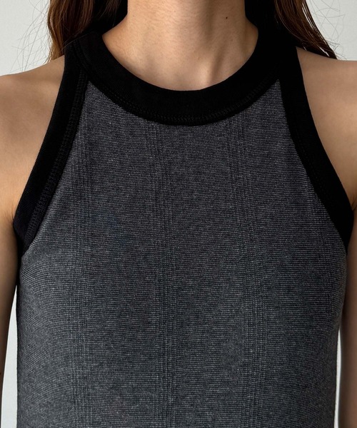 CANAL JEAN(キャナルジーン)の「Miller カップ付アメスリワンピース(ワンピース・レディース・ブラック/グレー系その他・ONE SIZE)」の5枚目の写真