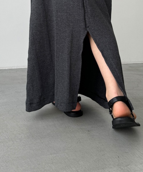 CANAL JEAN(キャナルジーン)の「Miller カップ付アメスリワンピース(ワンピース・レディース・ブラック/グレー系その他・ONE SIZE)」の6枚目の写真