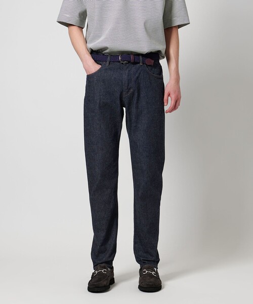 UNITED ARROWS（ユナイテッドアローズ）の「オーセンティック ユーロテーパード 5ポケット デニムパンツ（デニムパンツ・メンズ・ホワイト/ネイビー・XL/S/L/M）」の2枚目の写真