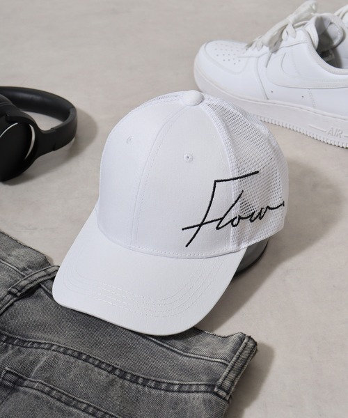DimMoire ロゴ刺繍ダメージCAP ホワイト DimMoire ロゴ刺繍ダメージCAP White タグ付き - メルカリ