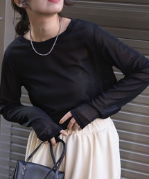 シアーロングTシャツ(日本製/Japan)ロンT