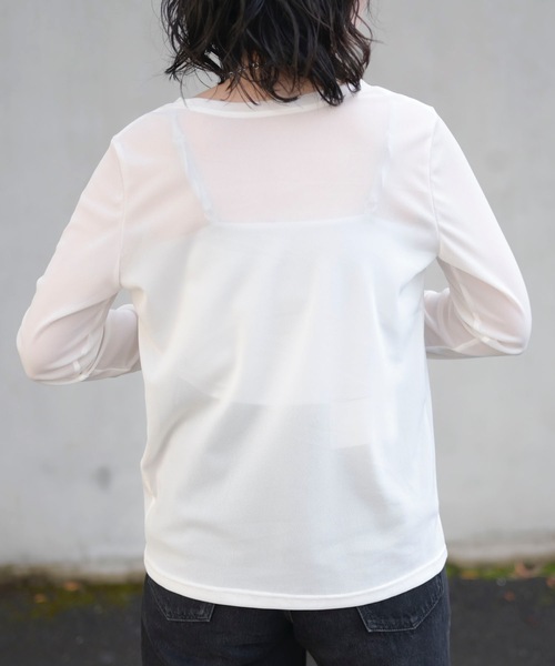 セール】シアーロングTシャツ（日本製）ロンT（Tシャツ