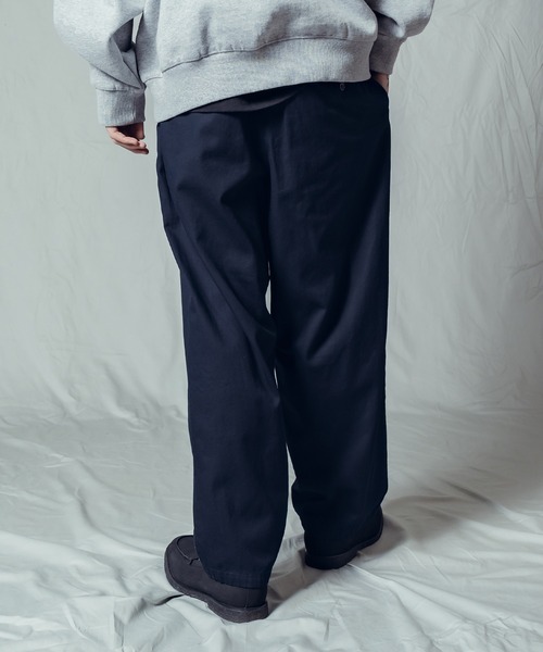 Subciety(サブサエティ)の「2tack wide balloon pants(チノパンツ・メンズ・ナチュラル/ダークネイビー/ブラック/オフホワイト・マルチサイズ)」の15枚目の写真