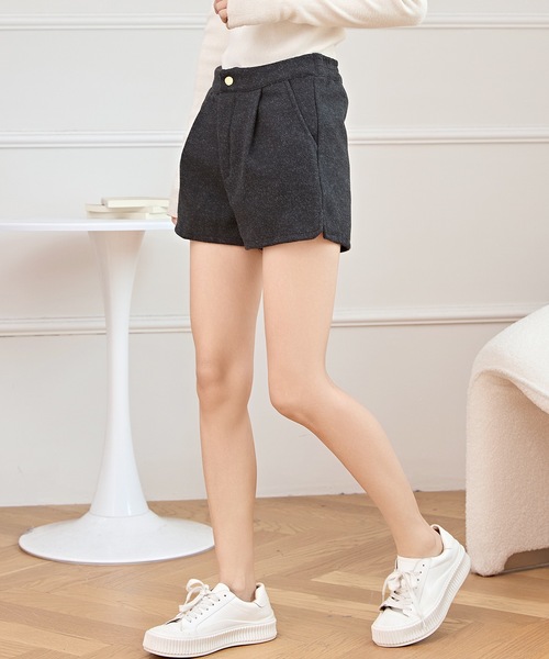 Lace Ladies(レースレディース)の「ウールライク サイド スリット ショート パンツ(その他パンツ・レディース・ライトグレー/ブラウン/ブラック・M/S/XL)」の17枚目の写真