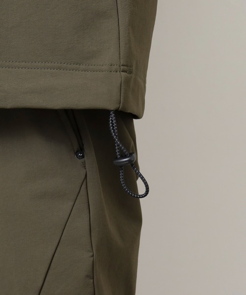 MMMM（エムエムエムエム）の「MMMM ナイロンストレッチセットアップ/Tシャツ/切替パンツ（セットアップ・メンズ・カーキ/ブラック/ネイビー・M/L）」の19枚目の写真
