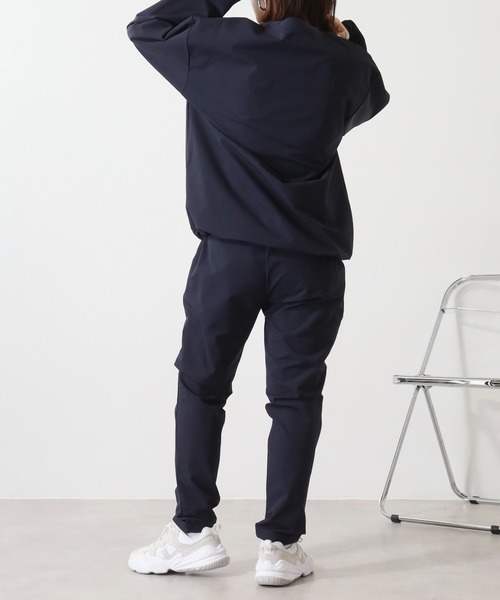MMMM（エムエムエムエム）の「MMMM ナイロンストレッチセットアップ/Tシャツ/切替パンツ（セットアップ・メンズ・カーキ/ブラック/ネイビー・M/L）」の7枚目の写真