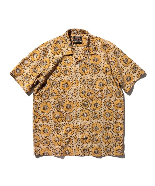 BEAMS PLUS（ビームスプラス）の「サンフラワー プリント オープンカラー シャツ（シャツ/ブラウス・メンズ・ブルー/イエロー・S/XL/M/L）」の16枚目の写真
