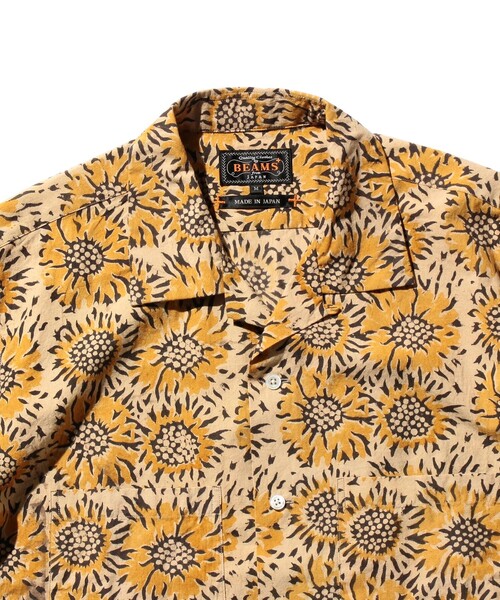 BEAMS PLUS（ビームスプラス）の「サンフラワー プリント オープンカラー シャツ（シャツ/ブラウス・メンズ・ブルー/イエロー・S/XL/M/L）」の17枚目の写真