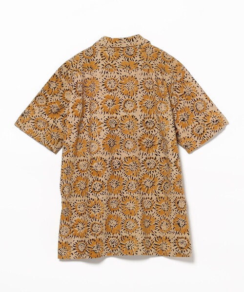 BEAMS PLUS（ビームスプラス）の「サンフラワー プリント オープンカラー シャツ（シャツ/ブラウス・メンズ・ブルー/イエロー・S/XL/M/L）」の4枚目の写真