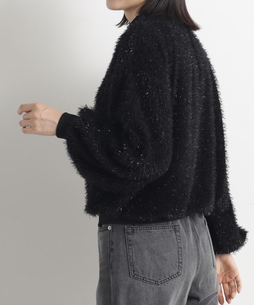 FOUND GOOD（ファウンドグッド）の「ラメシャギーPO（その他トップス・レディース・アイボリー/ブラック・L/M/S）」の4枚目の写真