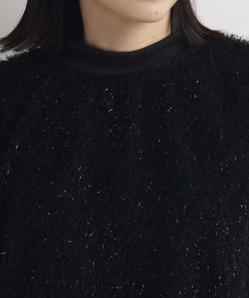 FOUND GOOD（ファウンドグッド）の「ラメシャギーPO（その他トップス・レディース・アイボリー/ブラック・L/M/S）」の6枚目の写真