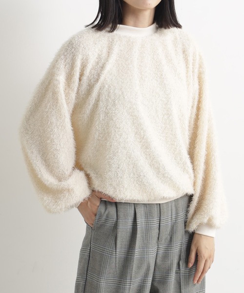 FOUND GOOD（ファウンドグッド）の「ラメシャギーPO（その他トップス・レディース・アイボリー/ブラック・L/M/S）」の7枚目の写真