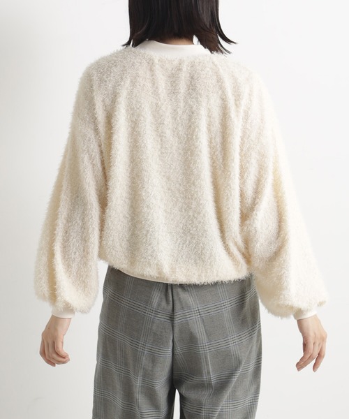 FOUND GOOD（ファウンドグッド）の「ラメシャギーPO（その他トップス・レディース・アイボリー/ブラック・L/M/S）」の8枚目の写真