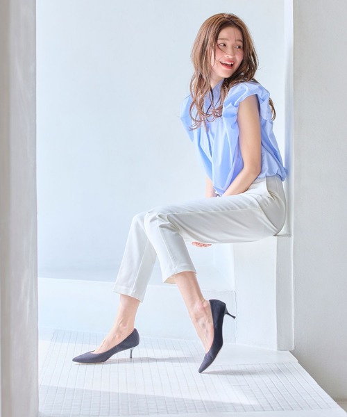 ALUNE（アルネ）の「スティレットローヒールポインテッドﾊﾟﾝﾌﾟｽ（パンプス・レディース・グレイッシュベージュ/パイソン/ブラック系その他/ゴールド/ブラック/ダークブラウン/ネイビー・22.5cm/23cm/23.5cm/24cm/24.5cm）」の14枚目の写真