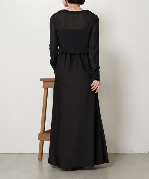 Jena espace merveilleux(ジェナ エスパスメルヴェイユ)の「シアーラメロンT(Tシャツ/カットソー・レディース・ベージュ/ブラック/オフホワイト・FREE)」の11枚目の写真