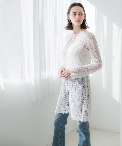 セール】クロシェニットワンピース（ワンピース）｜coca（coca