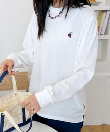 小さなイラストデザインロングスリーブTシャツ