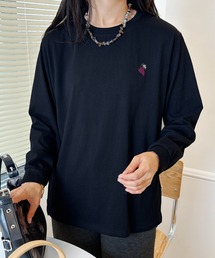 小さなイラストデザインロングスリーブTシャツ